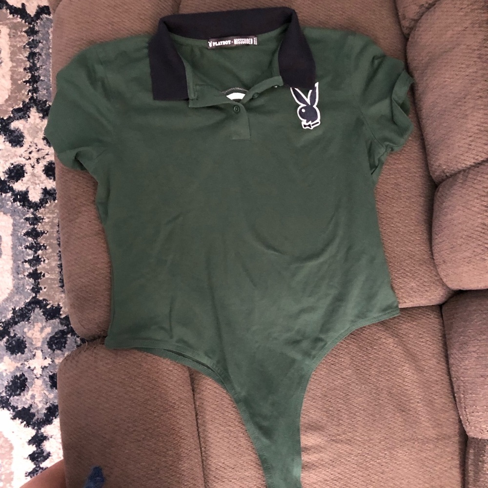 Playboy snap crotch Misguided brand body suit